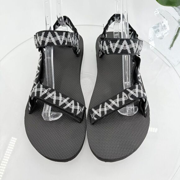 Teva Mens Original Universal Sandal Size 13 Black Gray Nylon Adjustable - Picture 10 of 16